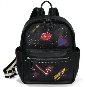 Brighton Love Scribble Backpack Black NWT